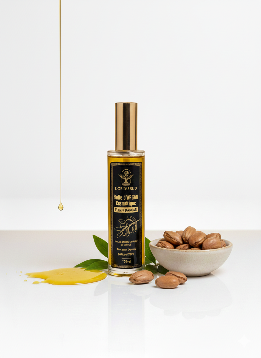 Élixir Précieux – 100 % Huile d’Argan Pure
